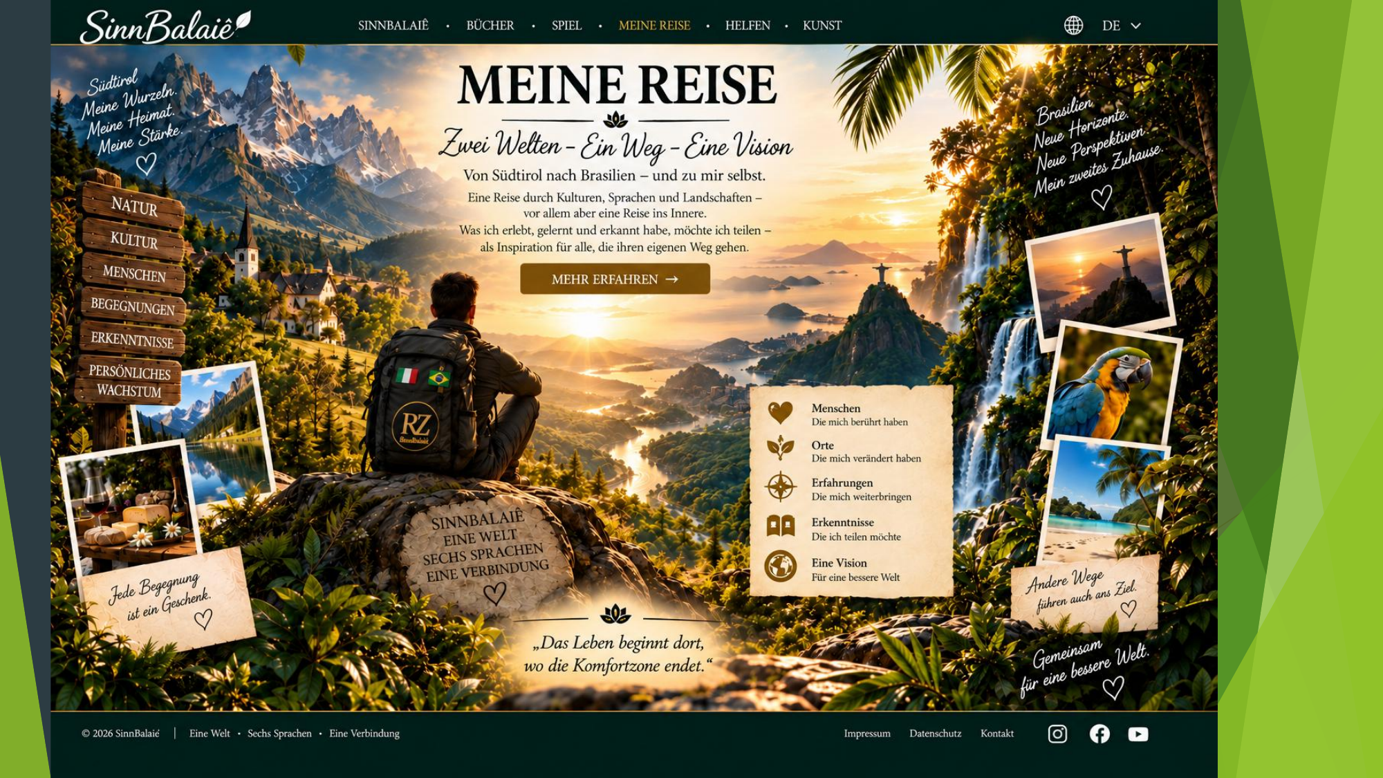 Meine Reise – Zwei Welten, ein Weg, eine Vision